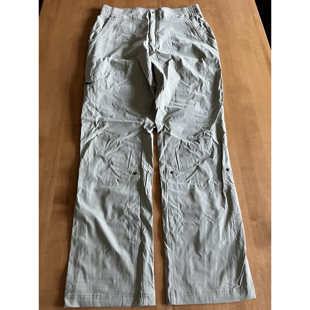 Columbia Omni-Shield Womens Hiking Pants Size 10 Gray Roll Tab Outdoor Trail‎